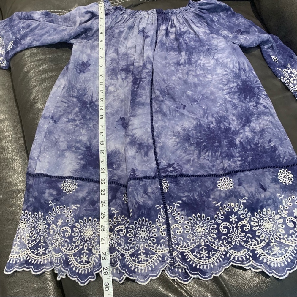 Romeo + Juliet Couture Tie Dye Dress Blue Size M - Picture 9 of 11